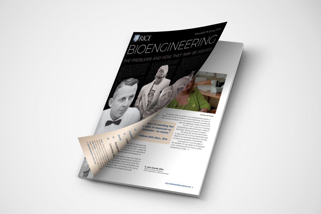 bioengineering newsletter mockup
