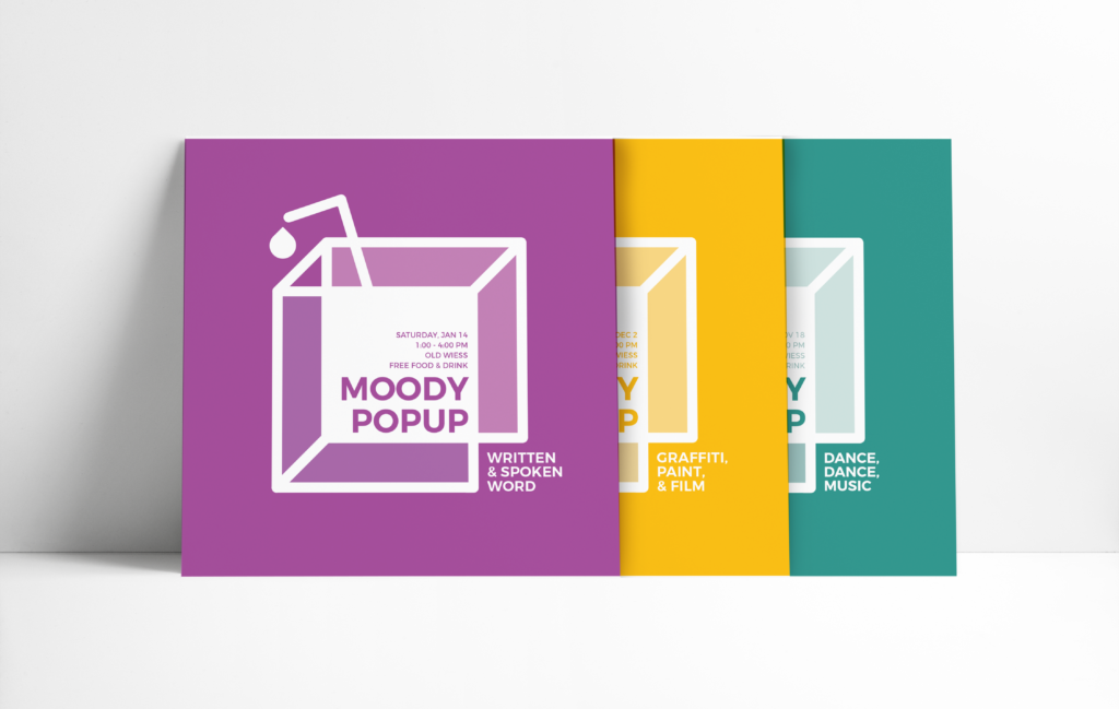 moody popup posters