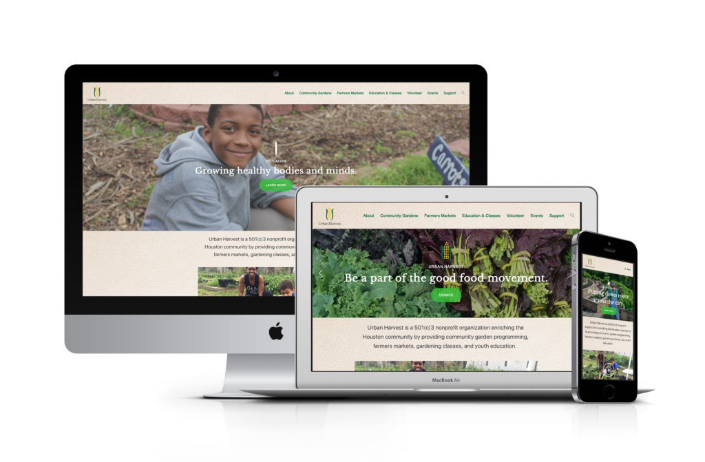 Urban Harvest Website Redesign
