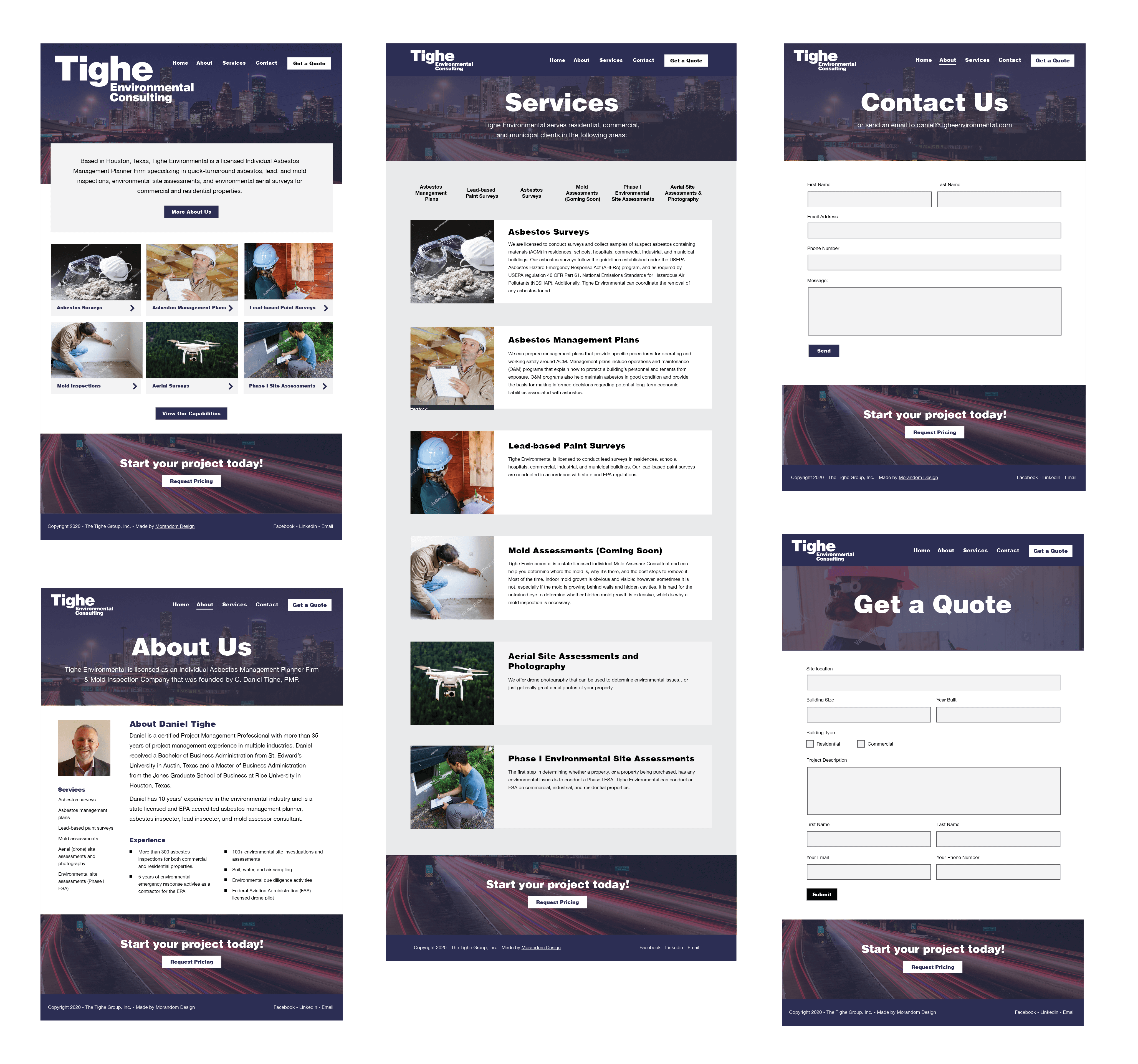 Tighe Env Wireframes